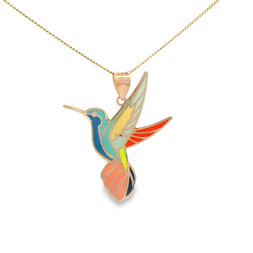 14k solid gold bird - solid,